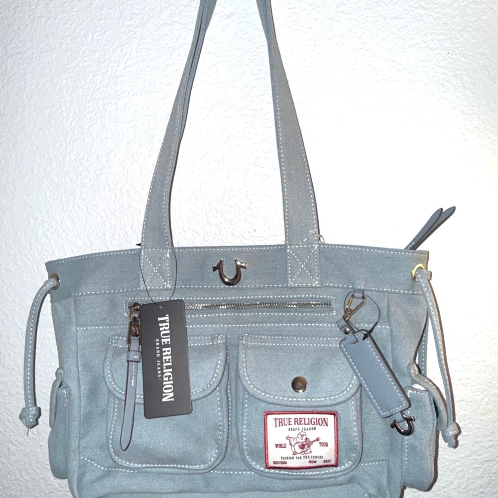 True Religion Light Blue Shoulder Bag
